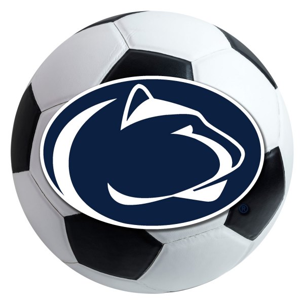 FanMats® - Penn State University 27" Dia Nylon Face Soccer Ball Floor Mat with "Nittany Lion" Logo