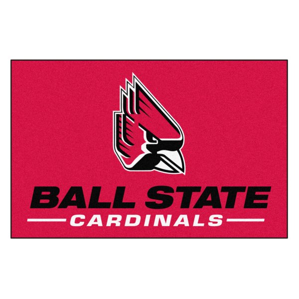 FanMats® - Ball State University 19" x 30" Nylon Face Starter Mat with "Cardinal" Logo