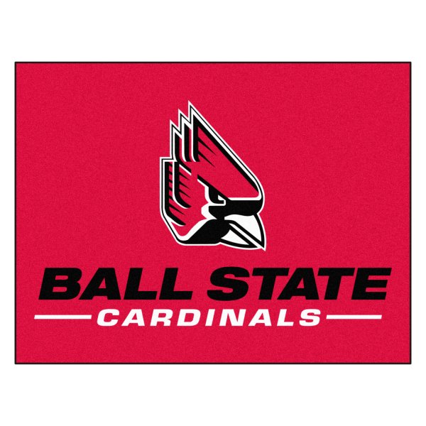 FanMats® - Ball State University 33.75" x 42.5" Nylon Face All-Star Floor Mat with "Cardinal" Logo