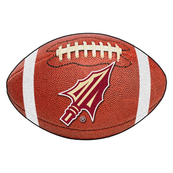FanMats® - Florida State University 20.5" x 32.5" Nylon Face Football Ball Floor Mat with "Arrow" Logo