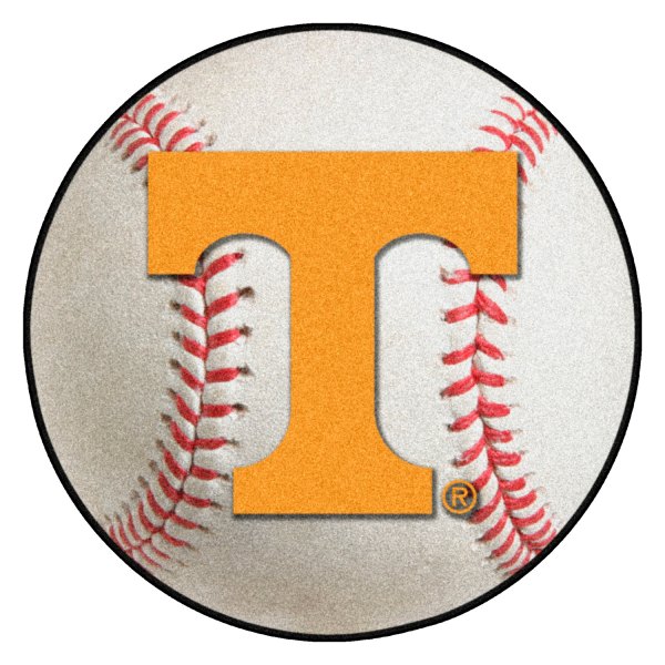 FanMats® - University of Tennessee 27" Dia Nylon Face Baseball Ball Floor Mat with "Power T" Logo
