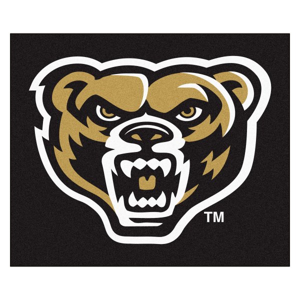 FanMats® - Oakland University 59.5" x 71" Nylon Face Tailgater Mat with "Grizzly Bear" Logo