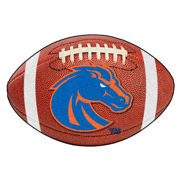 FanMats® - Boise State University 20.5" x 32.5" Nylon Face Football Ball Floor Mat with "Bronco" Logo