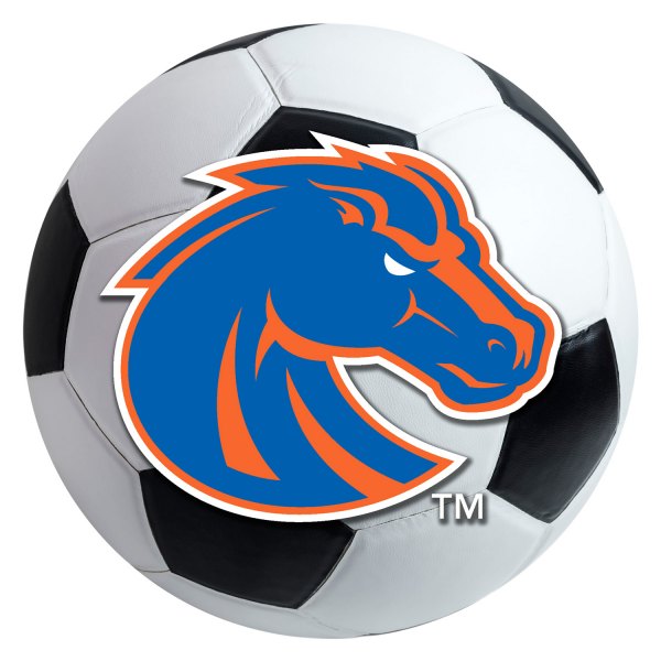FanMats® - Boise State University 27" Dia Nylon Face Soccer Ball Floor Mat with "Bronco" Logo