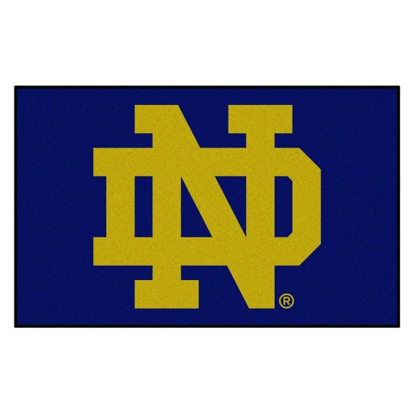 FanMats® - Notre Dame 60" x 96" Nylon Face Ulti-Mat with "ND" Logo