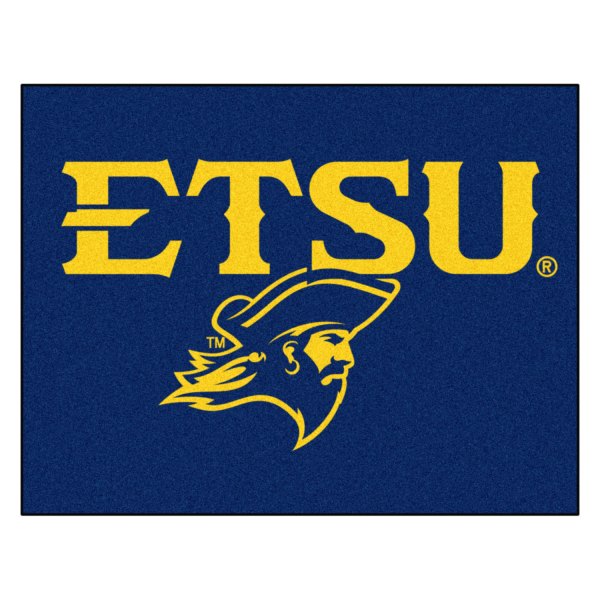 FanMats® - East Tennessee State University 33.75" x 42.5" Nylon Face All-Star Floor Mat with "Pirate Head & ETSU" Logo