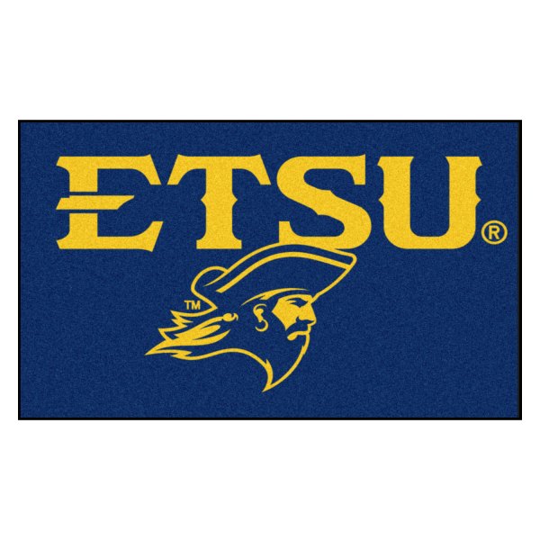 FanMats® - East Tennessee State University 19" x 30" Nylon Face Starter Mat with "Pirate Head & ETSU" Logo