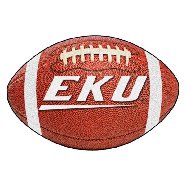 FanMats® - Eastern Kentucky University 20.5" x 32.5" Nylon Face Football Ball Floor Mat with "EKU" Logo