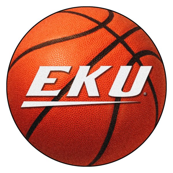 FanMats® - Eastern Kentucky University 27" Dia Nylon Face Basketball Ball Floor Mat with "EKU" Logo