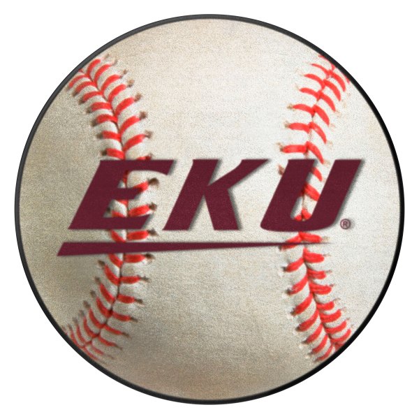 FanMats® - Eastern Kentucky University 27" Dia Nylon Face Baseball Ball Floor Mat with "EKU" Logo