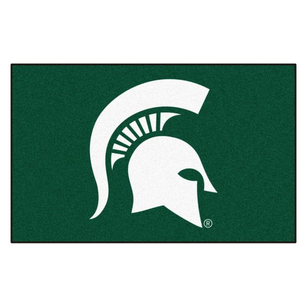 FanMats® - Michigan State University 60" x 96" Nylon Face Ulti-Mat with "Spartan Helmet" Logo