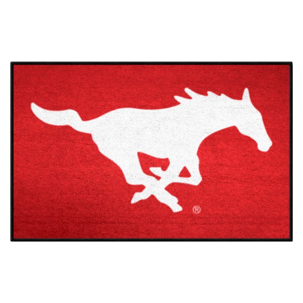 FanMats® - Southern Methodist University 19" x 30" Nylon Face Starter Mat with "Mustang" Logo