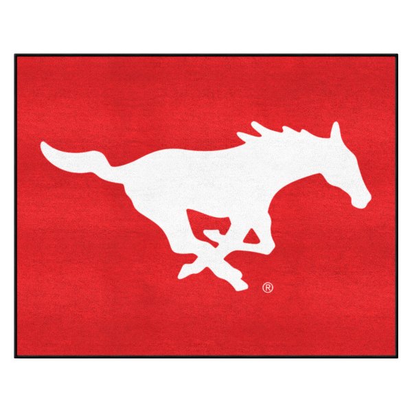 FanMats® - Southern Methodist University 33.75" x 42.5" Nylon Face All-Star Floor Mat with "Mustang" Logo