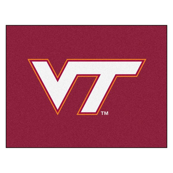 FanMats® - Virginia Tech 33.75" x 42.5" Nylon Face All-Star Floor Mat with "VT" Logo