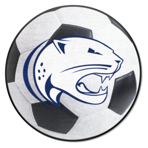 FanMats® - University of South Alabama 27" Dia Nylon Face Soccer Ball Floor Mat with "Jaguar" Logo