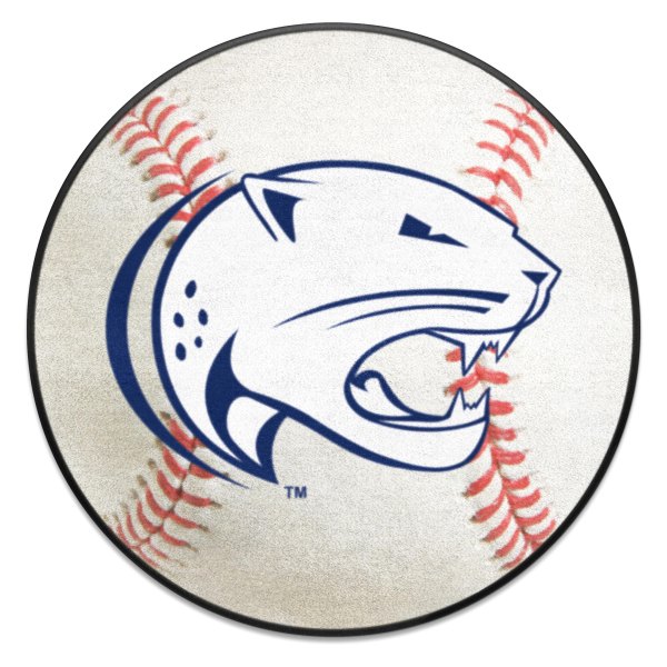FanMats® - University of South Alabama 27" Dia Nylon Face Baseball Ball Floor Mat with "Jaguar" Logo