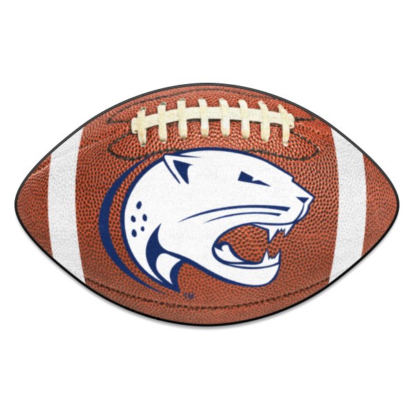 FanMats® - University of South Alabama 20.5" x 32.5" Nylon Face Football Ball Floor Mat with "Jaguar" Logo