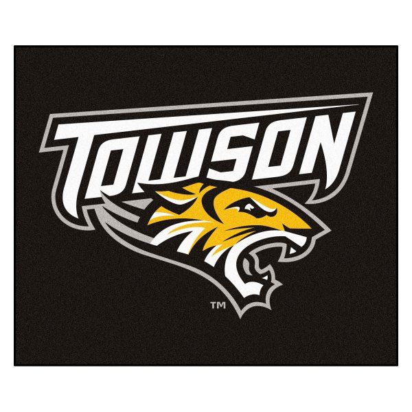 FanMats® - Towson University 59.5" x 71" Nylon Face Tailgater Mat with "Towson & Tiger" Logo