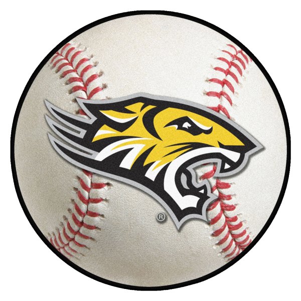 FanMats® - Towson University 27" Dia Nylon Face Baseball Ball Floor Mat with "Tiger" Logo