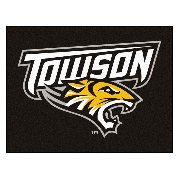 FanMats® - Towson University 33.75" x 42.5" Nylon Face All-Star Floor Mat with "Towson & Tiger" Logo