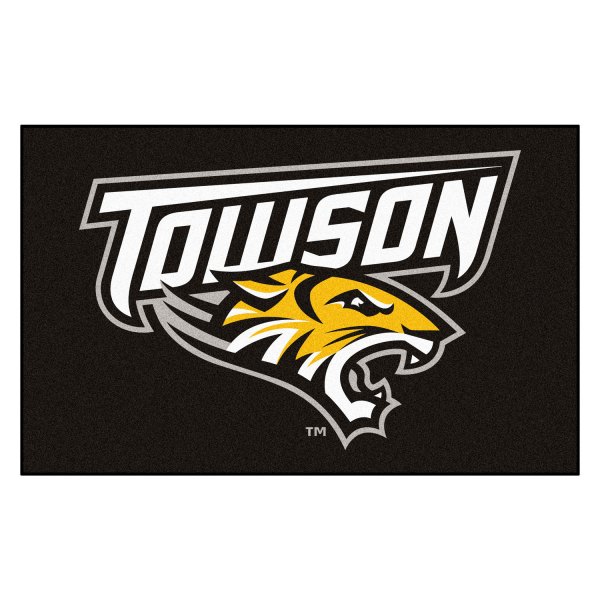 FanMats® - Towson University 60" x 96" Nylon Face Ulti-Mat with "Towson & Tiger" Logo