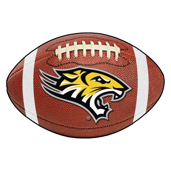 FanMats® - Towson University 20.5" x 32.5" Nylon Face Football Ball Floor Mat with "Tiger" Logo