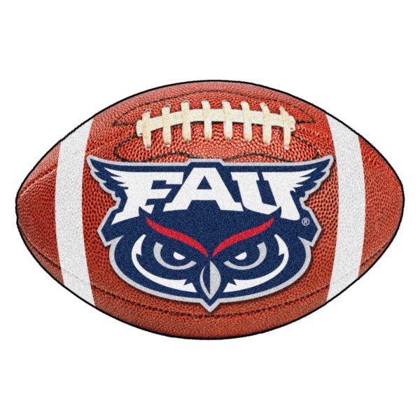 FanMats® - Florida Atlantic University 20.5" x 32.5" Nylon Face Football Ball Floor Mat with "FAU Owl" Logo