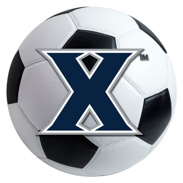 FanMats® - Xavier University 27" Dia Nylon Face Soccer Ball Floor Mat with "X" Logo