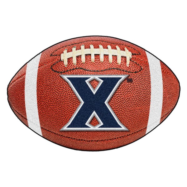 FanMats® - Xavier University 20.5" x 32.5" Nylon Face Football Ball Floor Mat with "X" Logo