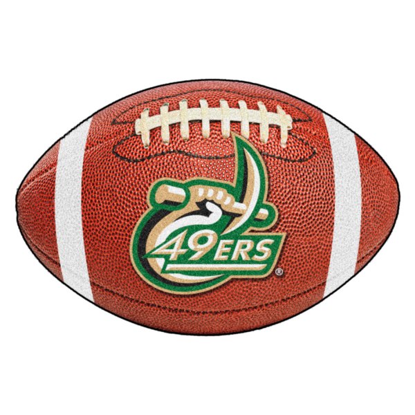 FanMats® - University of North Carolina (Charlotte) 20.5" x 32.5" Nylon Face Football Ball Floor Mat with "Niner Pick & 49ers" Logo