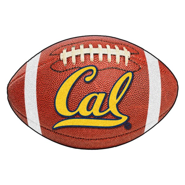 FanMats® - University of California (Berkeley) 20.5" x 32.5" Nylon Face Football Ball Floor Mat with "Script Cal" Logo