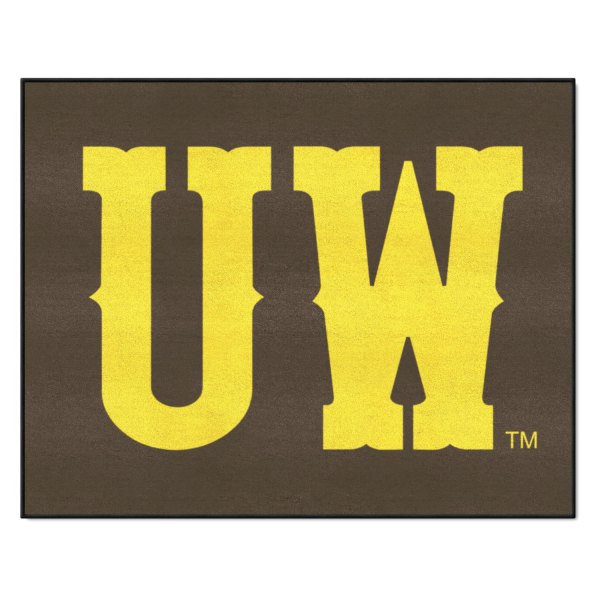 FanMats® - University of Wyoming 33.75" x 42.5" Nylon Face All-Star Floor Mat with "UW" Logo