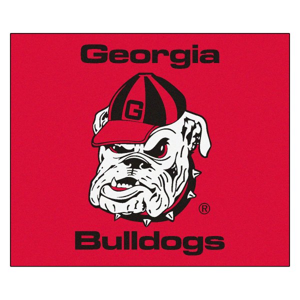 FanMats® - University of Georgia 59.5" x 71" Nylon Face Tailgater Mat with "Bulldogs" Logo