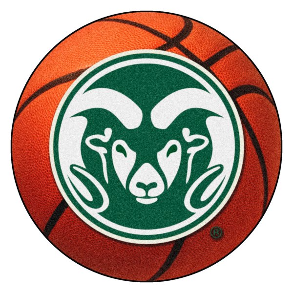 FanMats® - Colorado State University 27" Dia Nylon Face Basketball Ball Floor Mat with "Ram" Logo