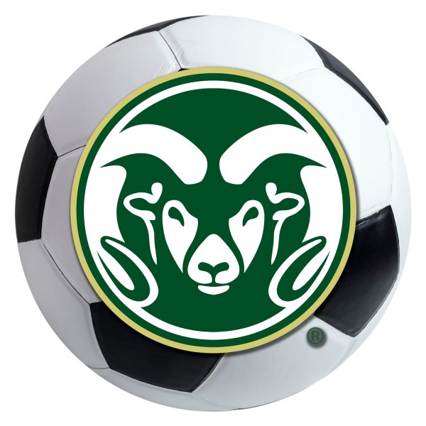 FanMats® - Colorado State University 27" Dia Nylon Face Soccer Ball Floor Mat with "Ram" Logo