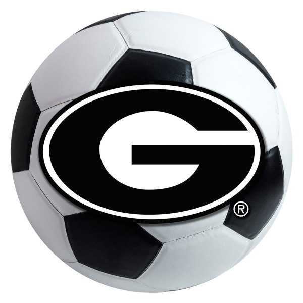 FanMats® - University of Georgia 27" Dia Nylon Face Soccer Ball Floor Mat with "G" Logo
