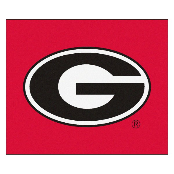 FanMats® - University of Georgia 59.5" x 71" Red Nylon Face Tailgater Mat with "G" Logo