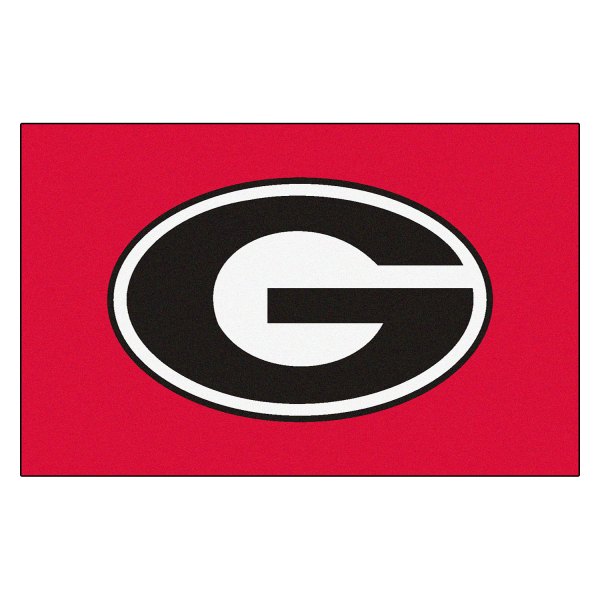 FanMats® - University of Georgia 60" x 96" Red Nylon Face Ulti-Mat with "G" Logo