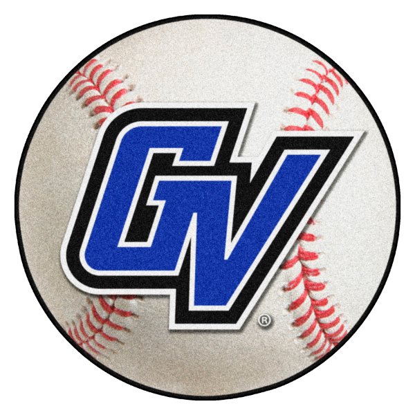 FanMats® - Grand Valley State University 27" Dia Nylon Face Baseball Ball Floor Mat with "GV" Logo