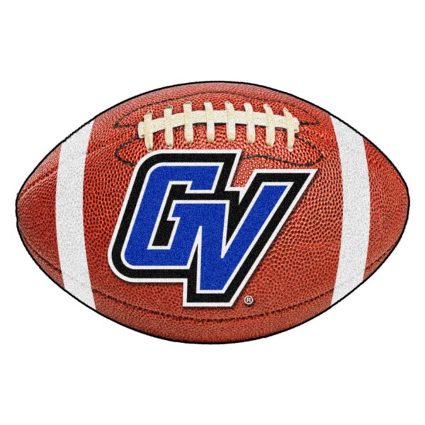 FanMats® - Grand Valley State University 20.5" x 32.5" Nylon Face Football Ball Floor Mat with "GV" Logo
