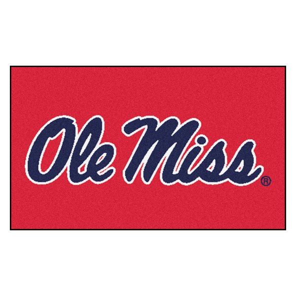 FanMats® - University of Mississippi (Ole Miss) 19" x 30" Nylon Face Starter Mat with "Ole Miss" Script Logo