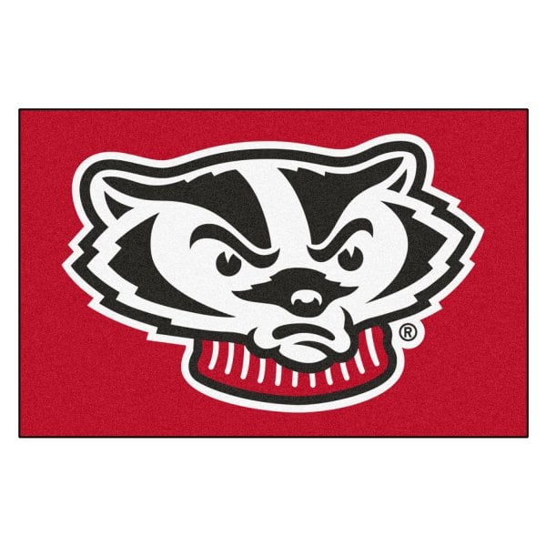 FanMats® - University of Wisconsin 19" x 30" Nylon Face Starter Mat with "W" Logo