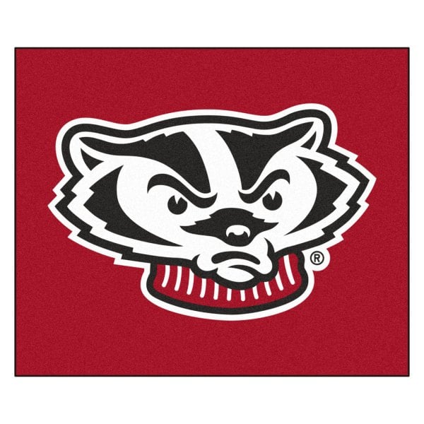 FanMats® - University of Wisconsin 59.5" x 71" Nylon Face Tailgater Mat with "Badger" Logo