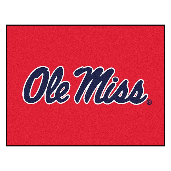 FanMats® - University of Mississippi (Ole Miss) 33.75" x 42.5" Nylon Face All-Star Floor Mat with "Ole Miss" Script Logo