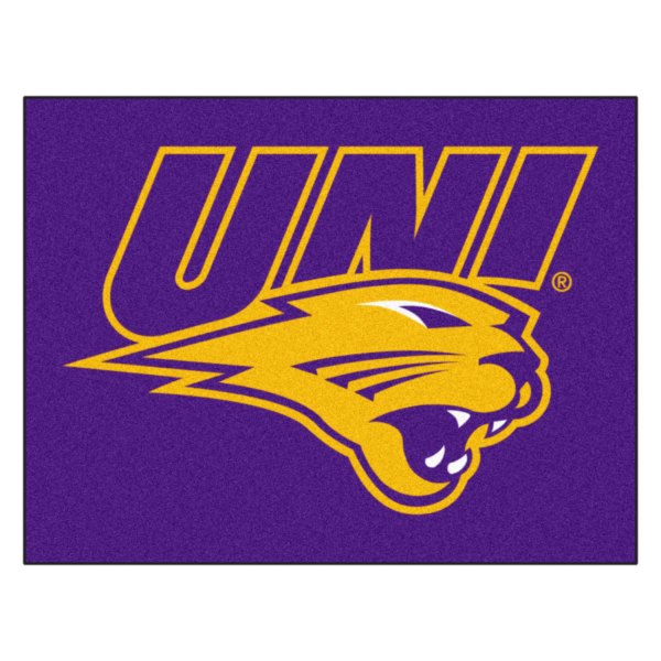 FanMats® - University of Northern Iowa 33.75" x 42.5" Nylon Face All-Star Floor Mat with "UNI & Panther" Logo