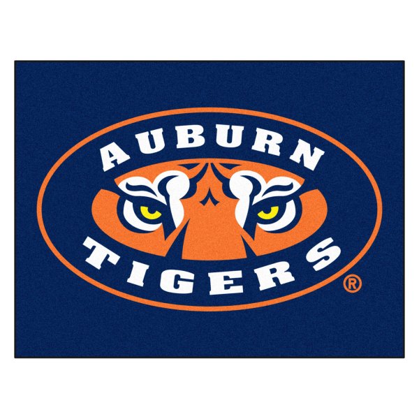 FanMats® - Auburn University 33.75" x 42.5" Nylon Face All-Star Floor Mat with "Tiger Eyes" Logo