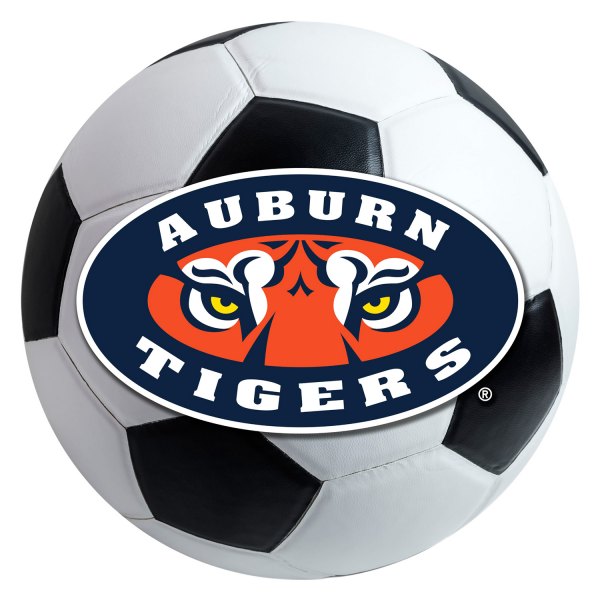 FanMats® - Auburn University 27" Dia Nylon Face Soccer Ball Floor Mat with "Auburn Tigers" Logo
