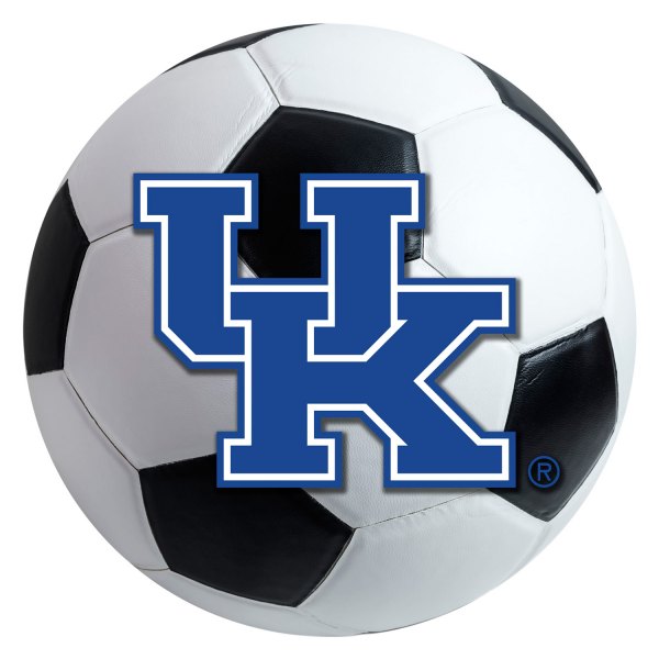FanMats® - University of Kentucky 27" Dia Nylon Face Soccer Ball Floor Mat with "UK" Logo