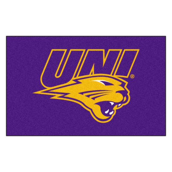 FanMats® - University of Northern Iowa 60" x 96" Nylon Face Ulti-Mat with "UNI & Panther" Logo