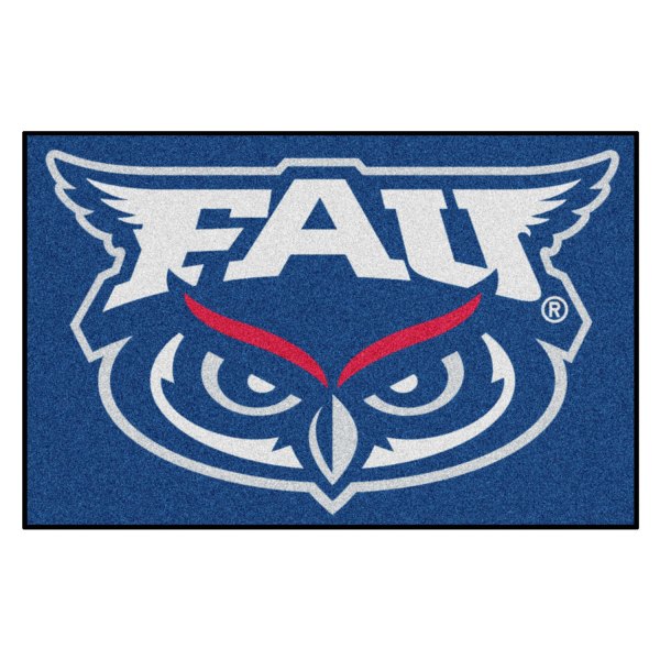 FanMats® - Florida Atlantic University 19" x 30" Nylon Face Starter Mat with "FAU Owl" Logo